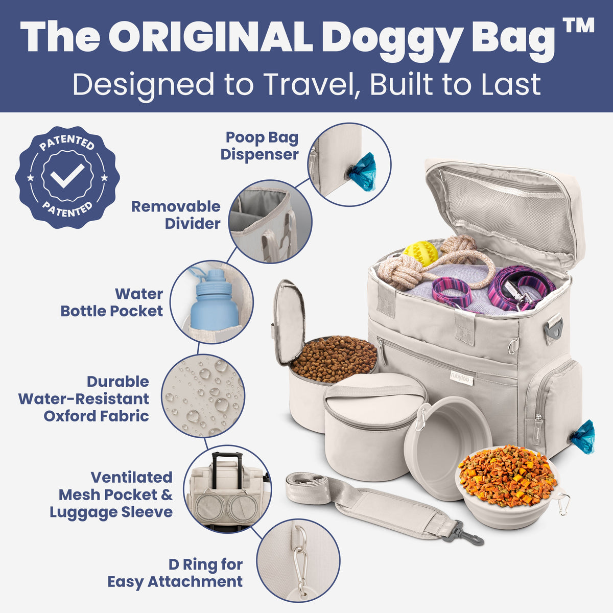 The Original Doggy Bag® Dog Travel Bag
